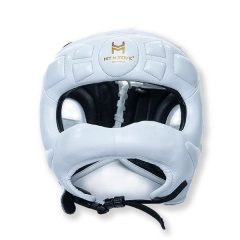 Боксерский шлем HIT N MOVE Air Armor с бампером - белый
