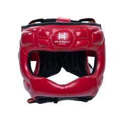 Боксерский шлем HIT N MOVE Air Armor с бампером - красный