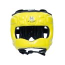 Боксерский шлем HIT N MOVE Air Armor с бампером - желтый
