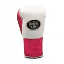 Боксерские перчатки No Boxing No Life - белые / розовые