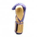 Боксерские перчатки No Boxing No Life - фиолетовые / золотые