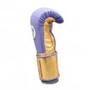 Боксерские перчатки No Boxing No Life - фиолетовые / золотые