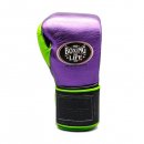 Боксерские перчатки No Boxing No Life - фиолетовые / черные