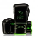 Боксерские перчатки Fly Superlace X - черно-зеленые