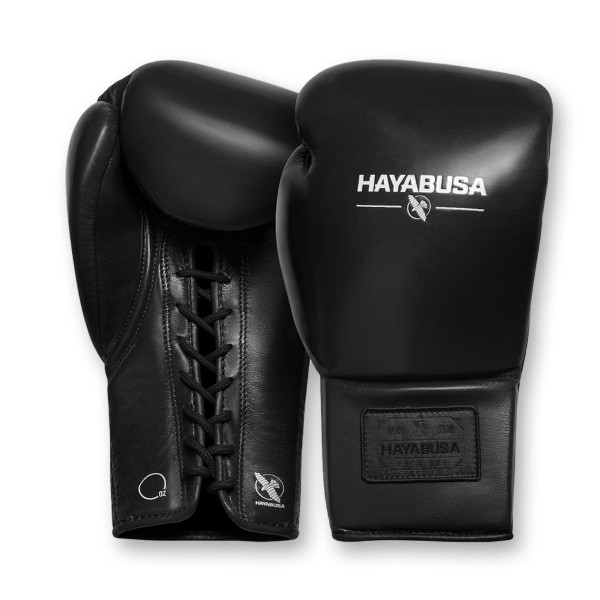 Боксерские перчатки Hayabusa Pro Lace - черные