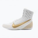 Боксерки Nike Machomai 3 - бело-золотые