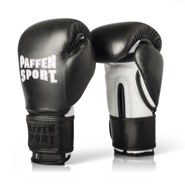 Боксерские перчатки Paffen Sport PRO KLETT Черно-белые