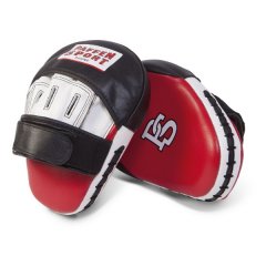 Боксерские лапы Paffen Sport Pro - красно-черные