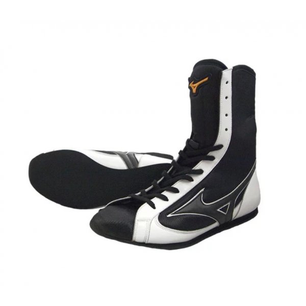 Боксерки Mizuno Черно-белые Средние