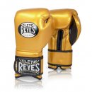 Боксерские перчатки Cleto Reyes на липучке - золотые