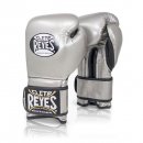 Боксерские перчатки Cleto Reyes на липучке - серебряные