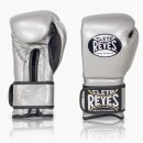 Боксерские перчатки Cleto Reyes на липучке - серебряные
