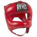 Боксерский шлем Cleto Reyes с V бампером - красный