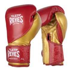 Боксерские перчатки Cleto Reyes High Precision - красно-золотые