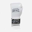 Боксерские перчатки Cleto Reyes на липучке - бело-серебристые