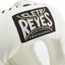 Боксерский шлем Cleto Reyes с V бампером - белый