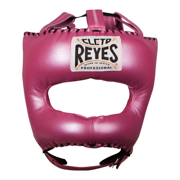 Боксерский шлем Cleto Reyes с V бампером - розовый