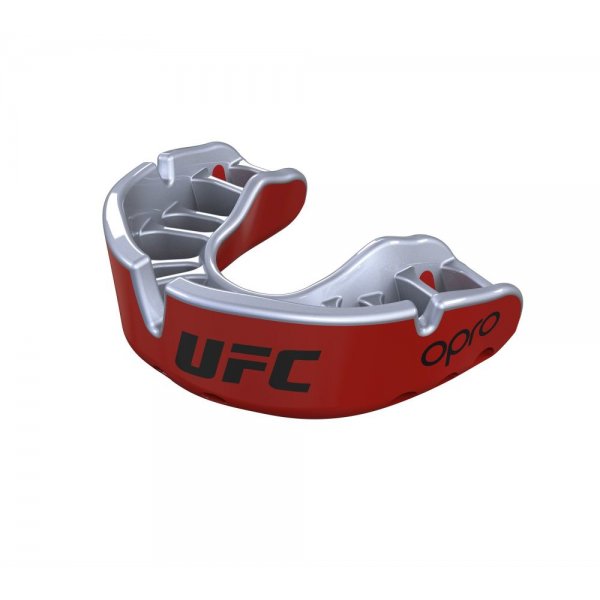 Капа OPRO UFC - Gold level - Красно-серебряная